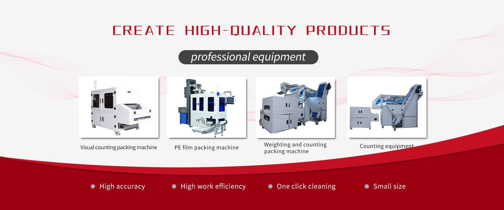 Visual counting packing machine